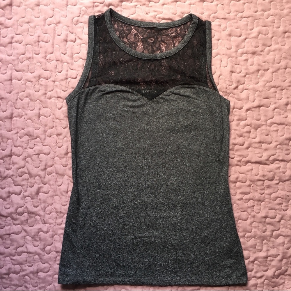 Express Sweetheart Neckline Tank